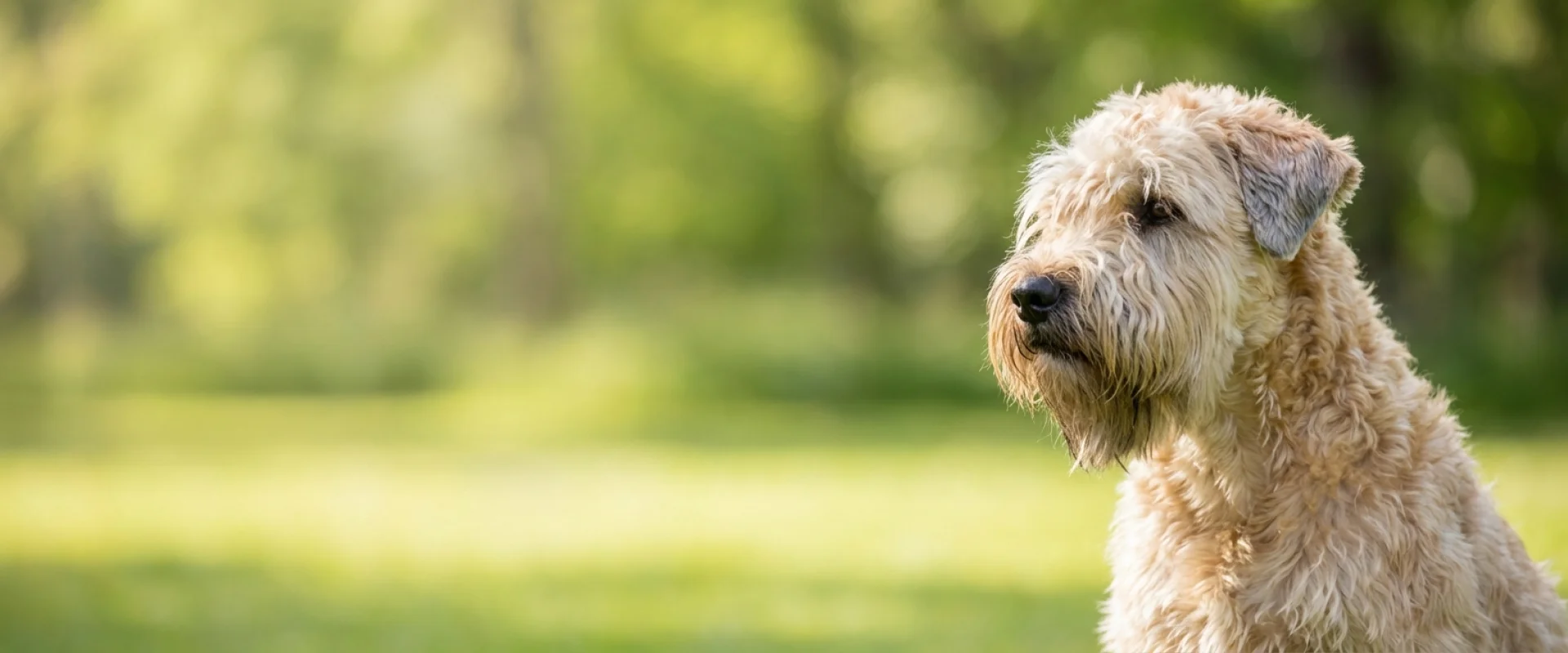 Irish soft coated wheaten terrier